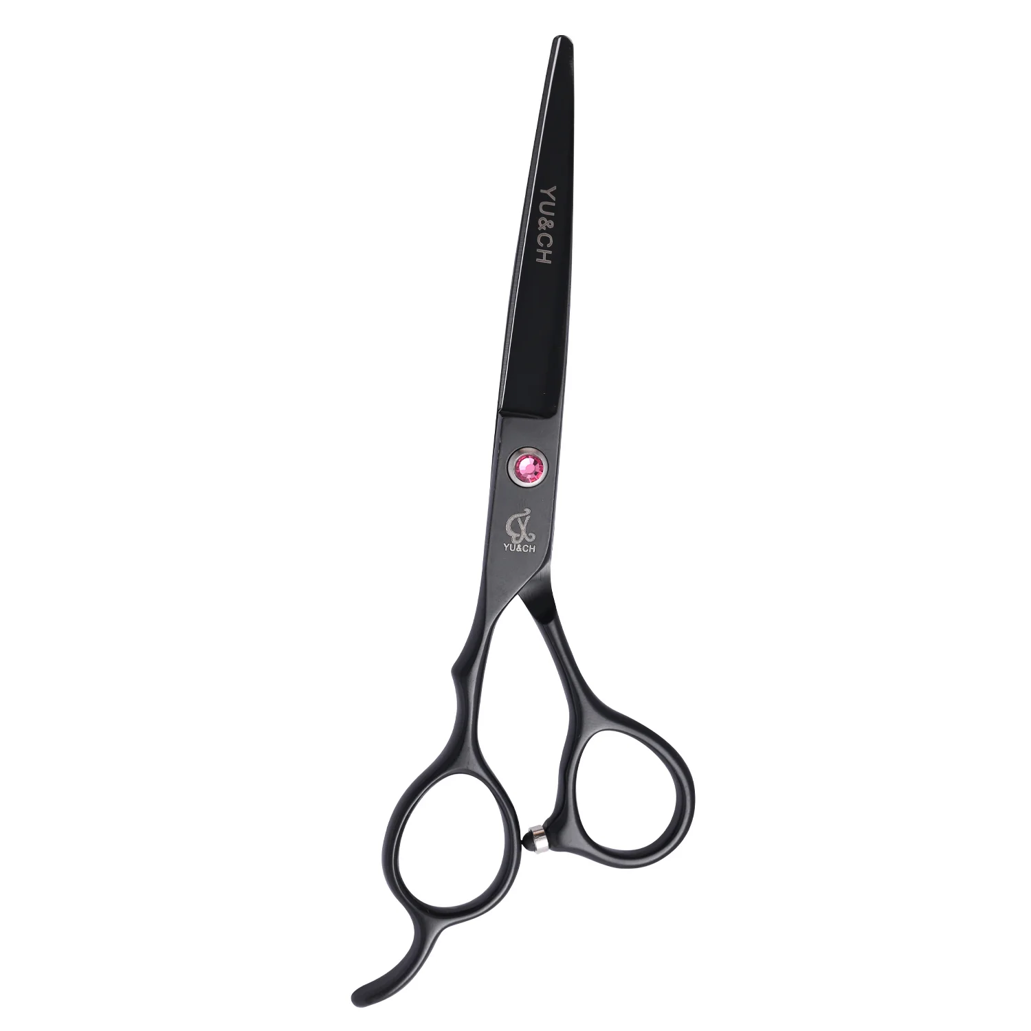 

Yuhui High Quality Left Handed Barber Scissors Tesoura Cabeleireiro 6 Inch Tijeras Barbero Left Handed Scissors Barber Scissor, Black