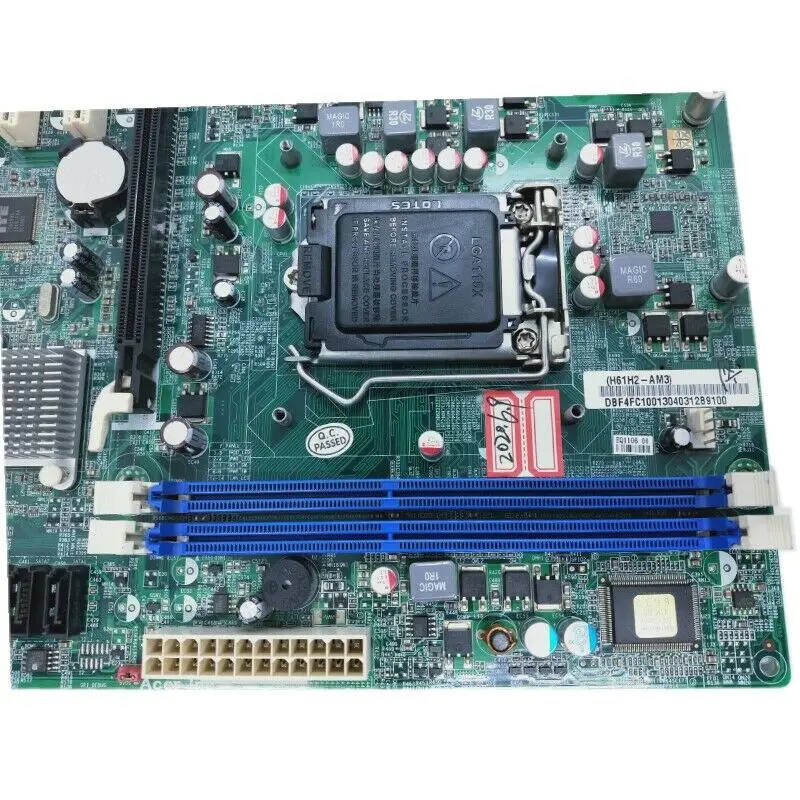 H61h2-am V1.1 Socket 1155 Core I3-2120، 4gb Ram، Matx Motherboard ...