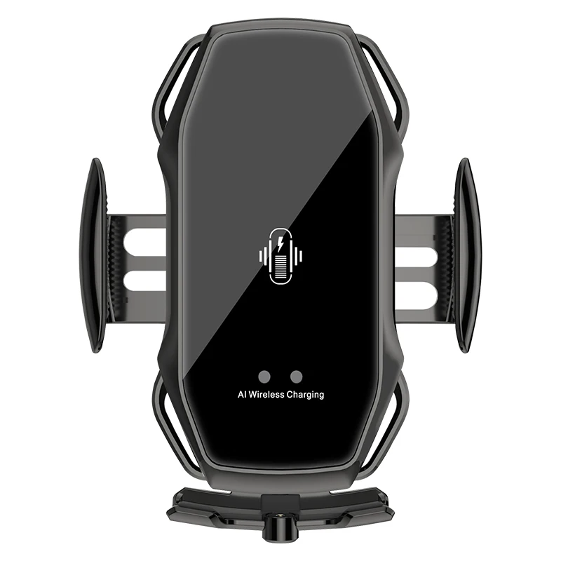 

High quality A5s Wireless Charger Car Holder Smart Automatic Induction Air Vent Mount 10w fast wireless charging for iphone, Black