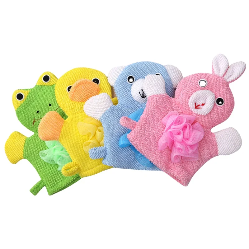 

Exfoliating gloves bath Baby Bath Mitt Kids baby bath towel glove for kid, 4colors