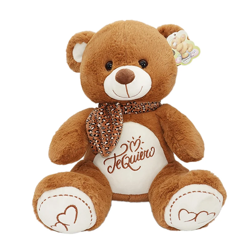 Light brown or brown cute stuffed animal plush teddy bears