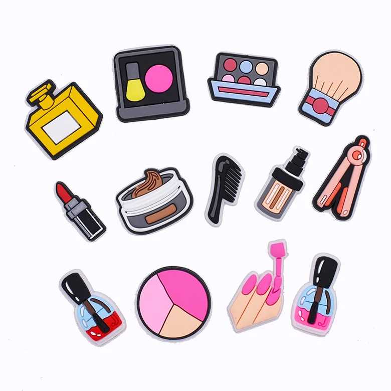 

DIY PVC hot sale rubber croc Shoe Charms Shoe Decoration accessories for croc shoes makeup letters, Picture