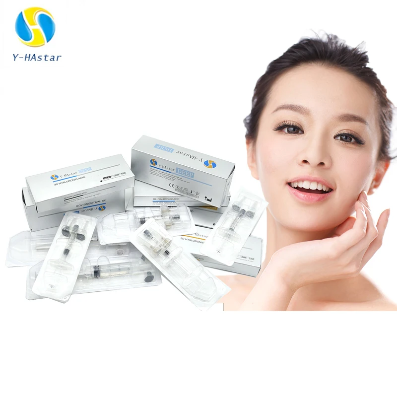 

Hot sell injectable Hyaluronic Acid dermal filler for facial cheek reshape 1ml, Transparent