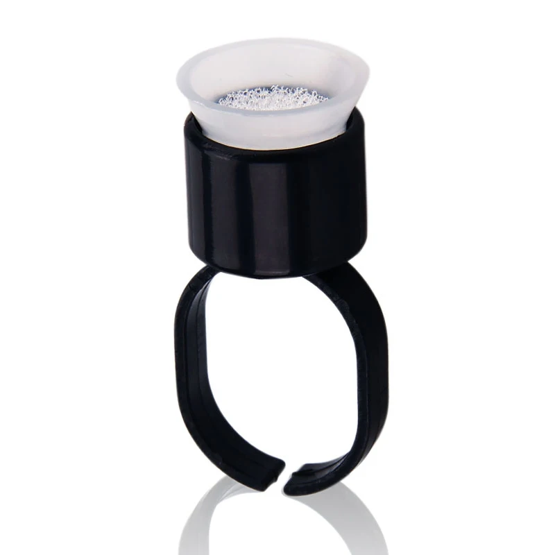 

Disposable Sponge Cup with ring Permanent Makeup Tattoo Finger ring ink cup