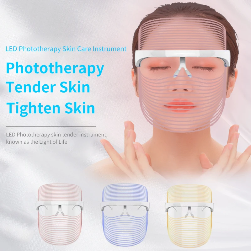 

LED Acne Mask Rechargeable Skin Tightening Wrinkle Remove LED Phototherapy Mask