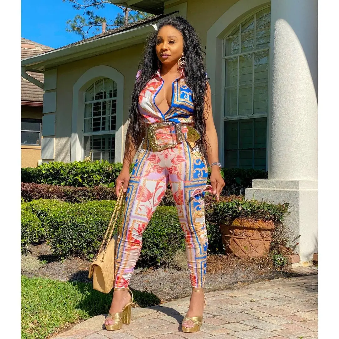 

Hot selling women's fashion trend brand casual letters splash ink printing long-sleeved trousers two-piece suit
