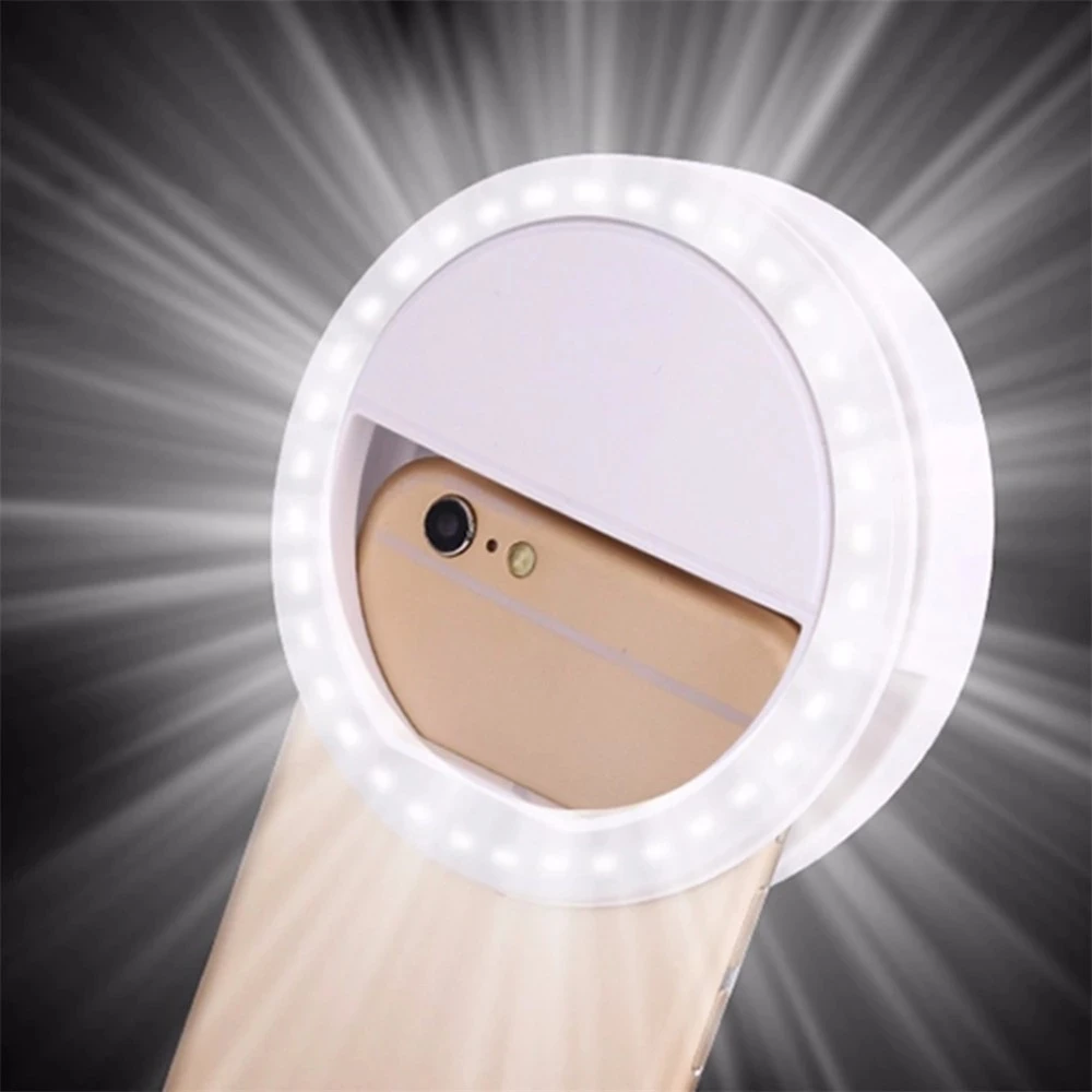 

USB charge LED Selfie Ring Light for Iphone Supplementary Lighting Selfie Enhancing Fill Light For Phones