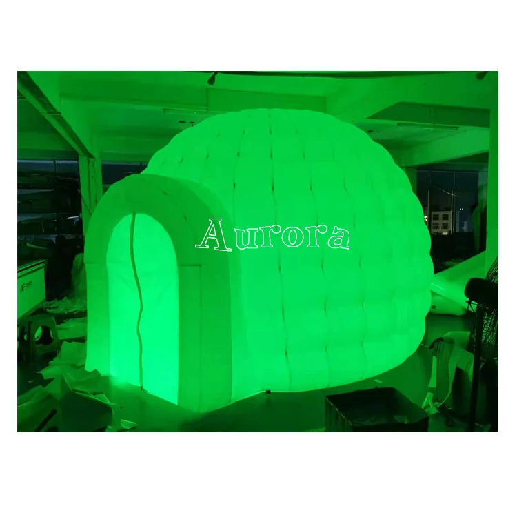 

Hot selling Inflatable LED lighting Igloo dome tent activity dome tent for advertising, Customized