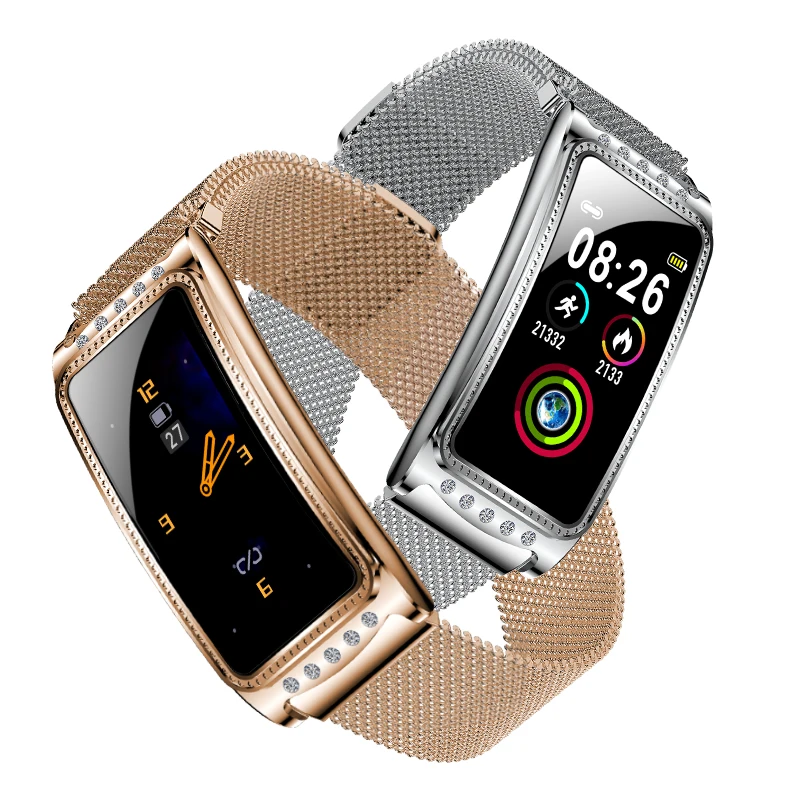 

High End Ip68 Waterproof High-Definition Resolution Android F28 Smart Bracelet Watch For Female F28 Smart Bracelet