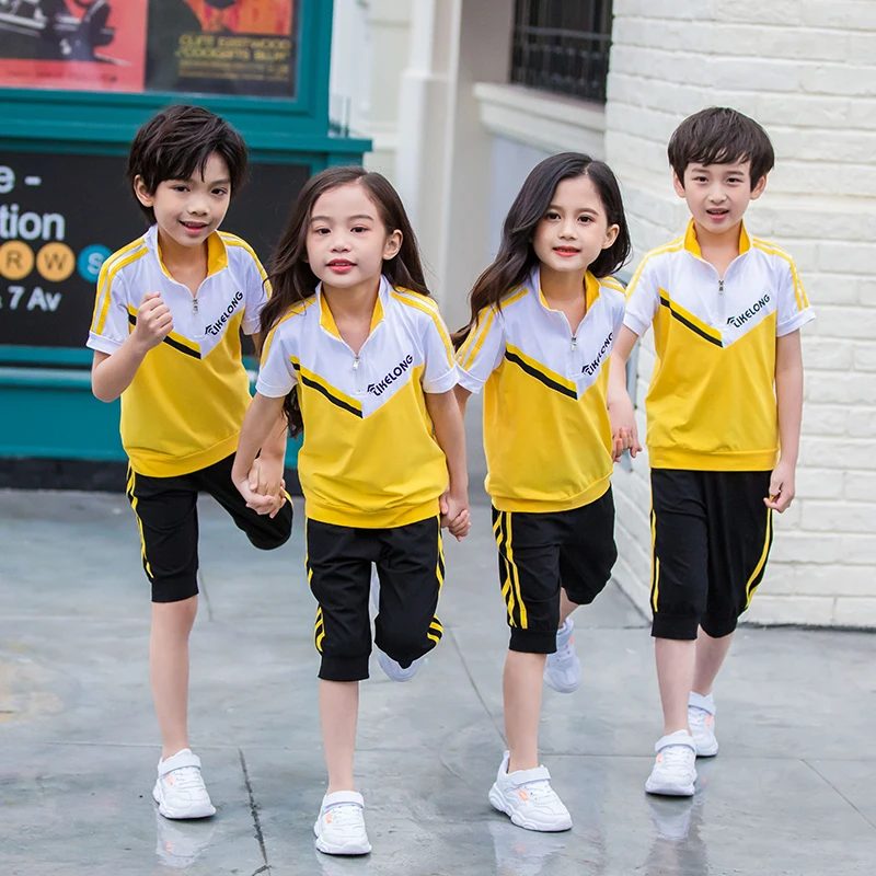 

Unisex Baby Clothes Teen And Teacher Plus Size 100-180cm Suitable Sport School Uniforms, As picture
