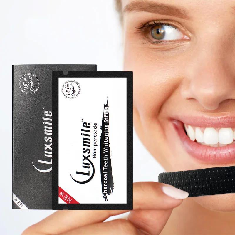 

Luxsmile Private Label Blanchiment Dentaire Pro Charcoal White Coconut Teeth Whitening Strips