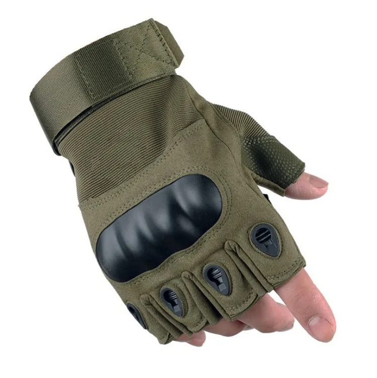 

Half Finger Sport Tactical Gloves Non-slip Outdoor Military Mountaineering Mittens Sunscreen Fitness Gloves, Black,sand color,armygreen