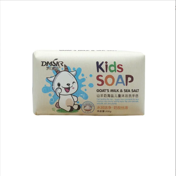 

Yanmei Children Goat Milk Soap Sea Salt Collagen Handmade Soap Mild Cleaning Beauty Skin Whitening Soap Skin Care For Kids