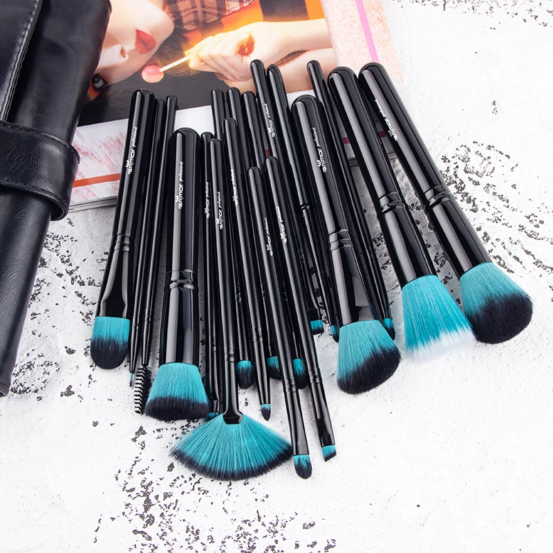 

18Pcs Black Professional Concealer Make Up Set Foundation Wooden Handle Cosmetic Makeup Brush