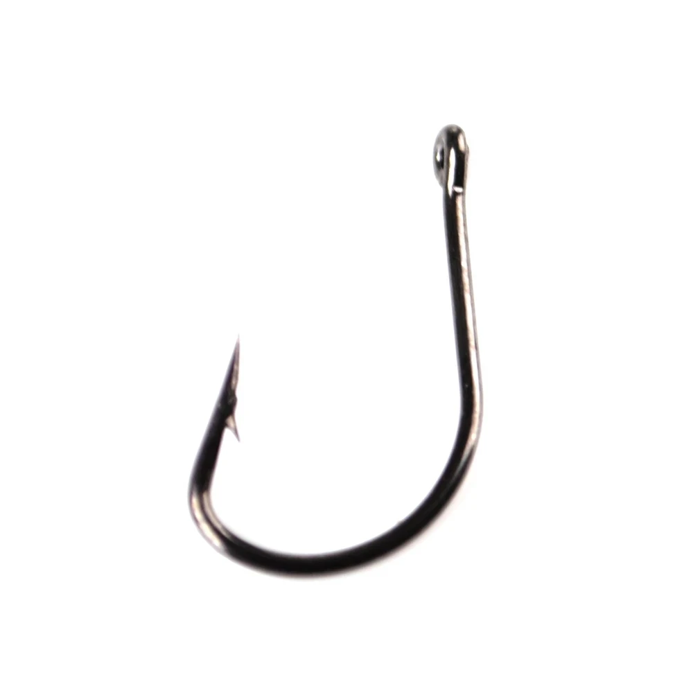 

50pcs/bag stainless Fishing Hook With Ringed Barbed Hook Carp Feeder Fishhook Japan jig hook fishing