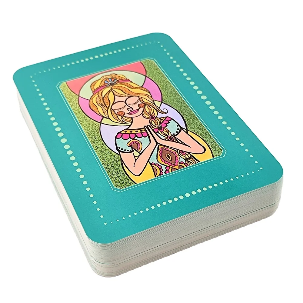 

wholesale oracle gold edge tarot cards custom printing card deck with guidebook tarot cards, Customized color