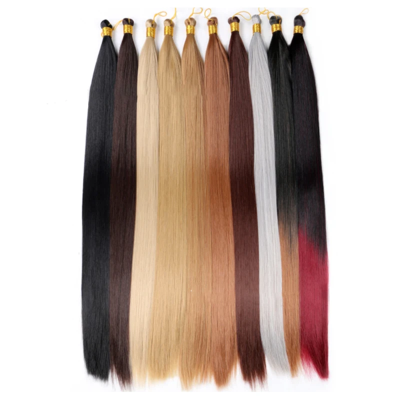 

22inch silky Prestretched Braiding Hair bulk Jumbo bone straight hair bundle crochet braiding hair extension
