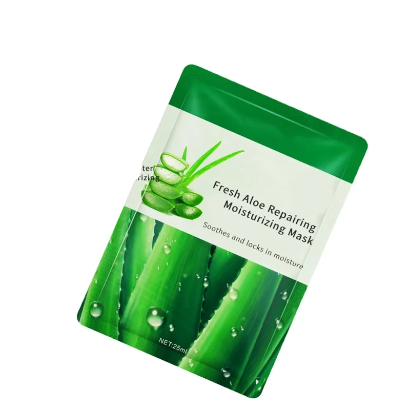 

beauty spa sheet rubber label organic hydrojelly Aloe Vera face mask