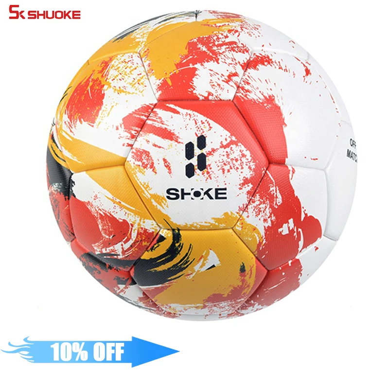 

Hotsale professional match Football Customize Size 5 Pu Leather Training Football Soccer Ball, Customize color