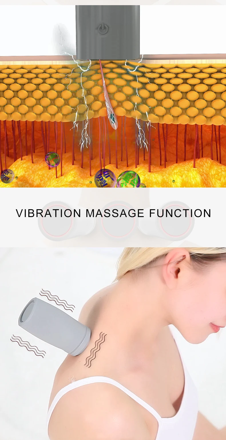 Mini Vibration Massager Electronic Cupping Pressure Massager for Body
