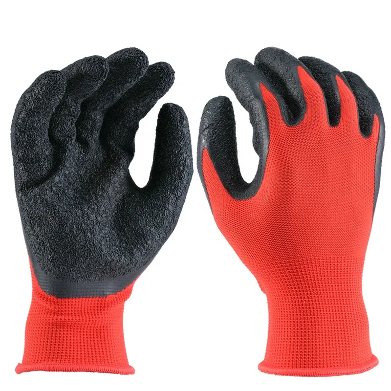 

UK Hot sale waterproof sandy latex coated industrial Construction discount safety gloves in stock