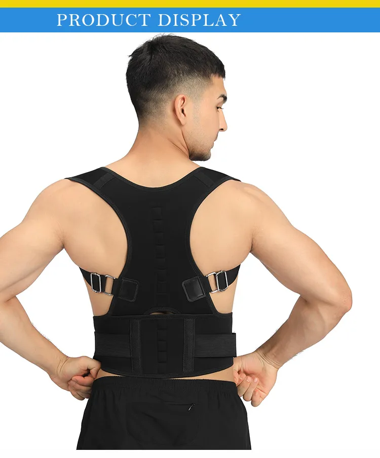 批发最佳全身背部支撑磁性背部支撑姿势矫正器,可改善姿势并提供腰部