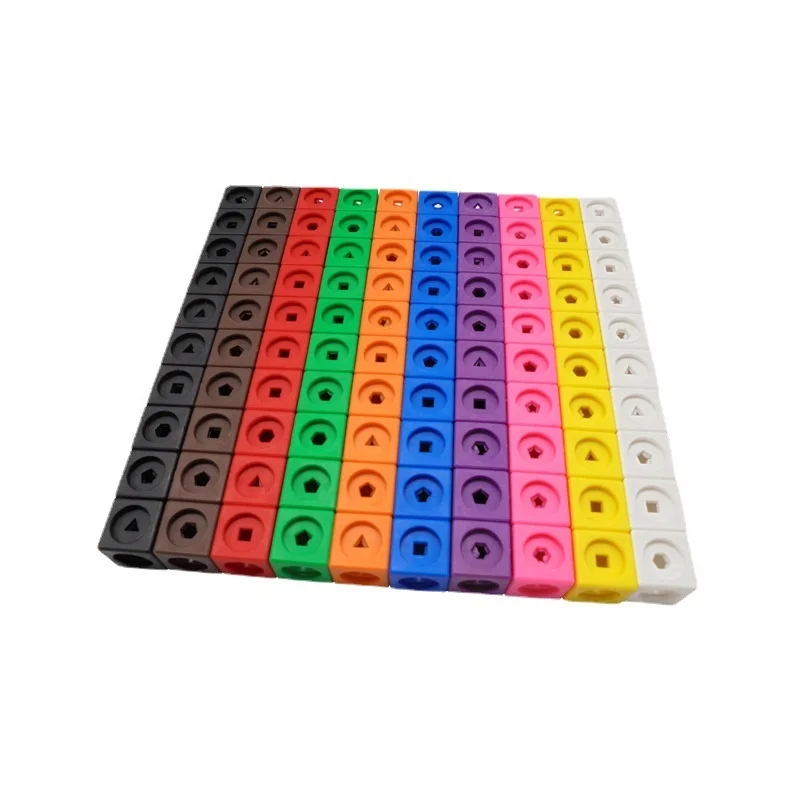 

Kindergarten Math Activity Set Early Math Skills Set of 100 Cubes Multilink Snap Blocks Math Link Cubes Numberblocks