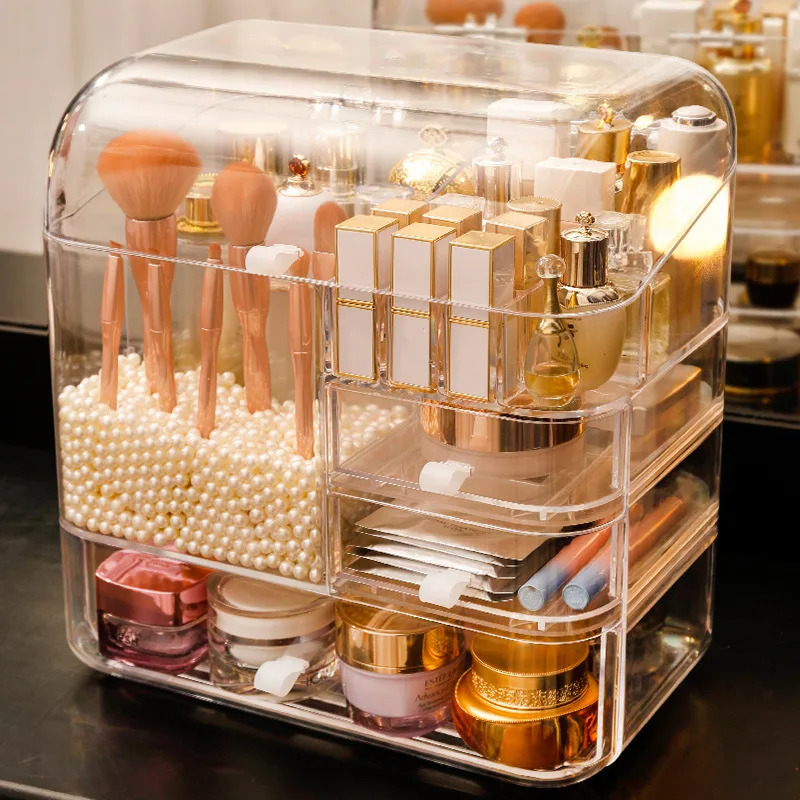 

OEM High Quality Acrylic Display Drawers Pastic Makeup Storage Box Organizer & Cosmetic Storage Box