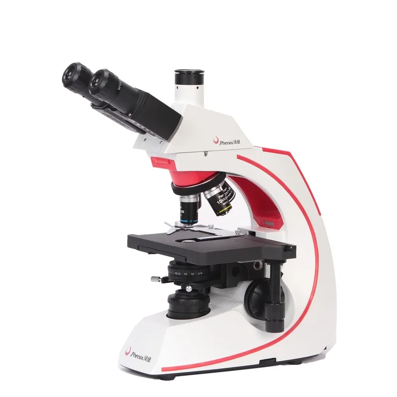 Phenix Professinal Laboratory Trinocular Biological Microscope With Infinite Plan Highcontrast