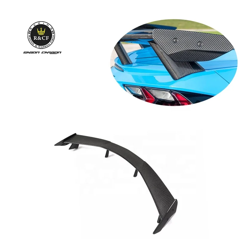 

For Corvette C8 Z07 Z51Carbon Fiber High Wing Spoiler for Chevrolet Corvette C8 2-Door Coupe 2020-2022