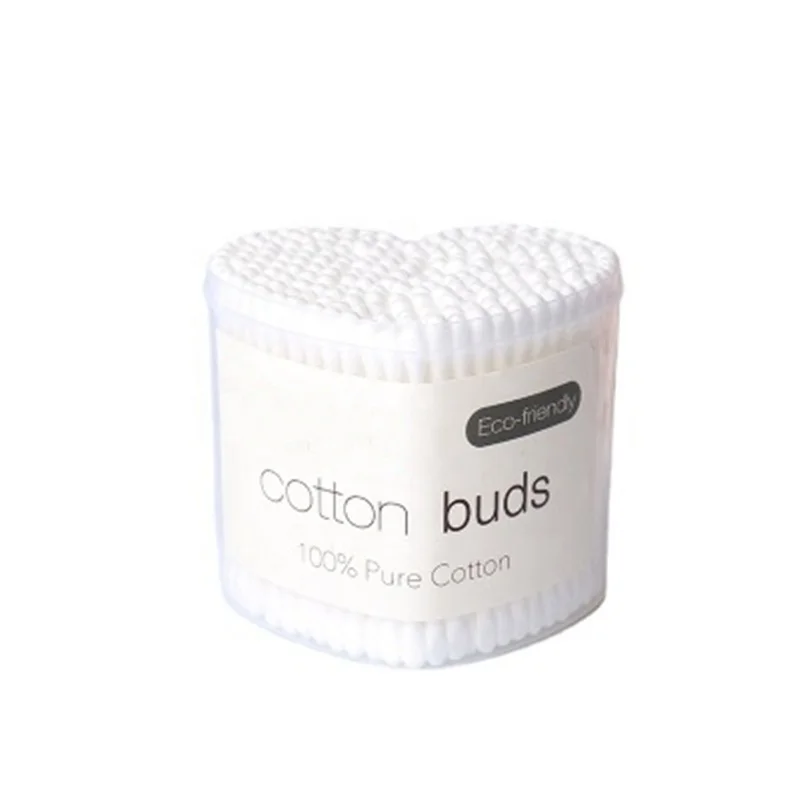 

Heart Plastics Disposable Cotton Swabs, White