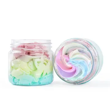 

Organic Whitening Cream Rainbow Whipped Body Butter Ice Cream Body Scrub