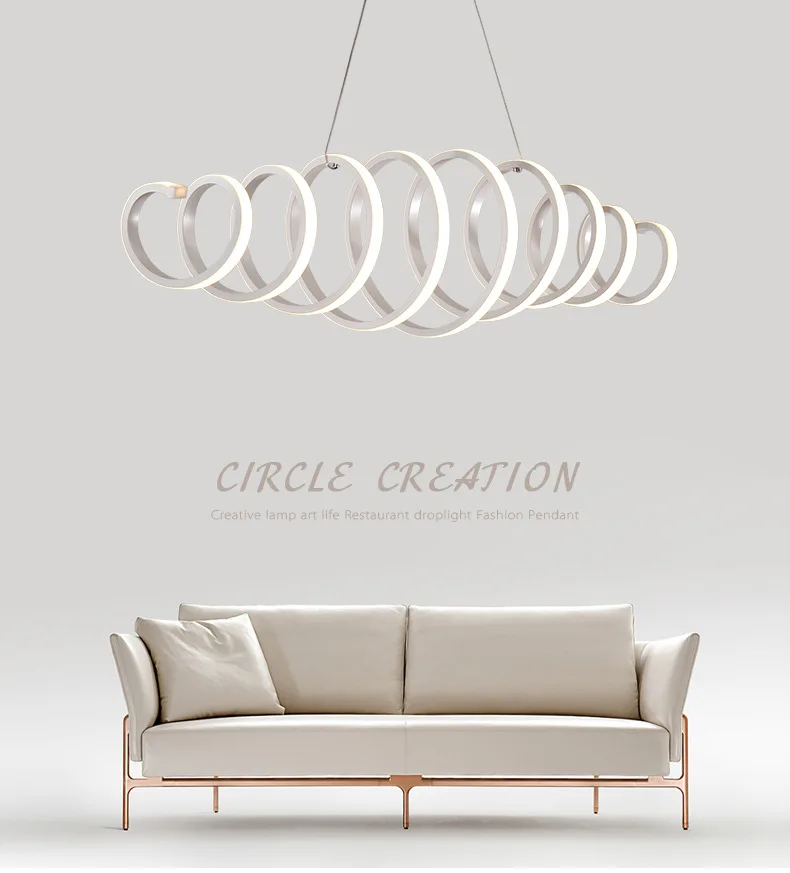 Hot post-modern led chandelier minimalist living room Nordic dining room decoration design lamp chandelier