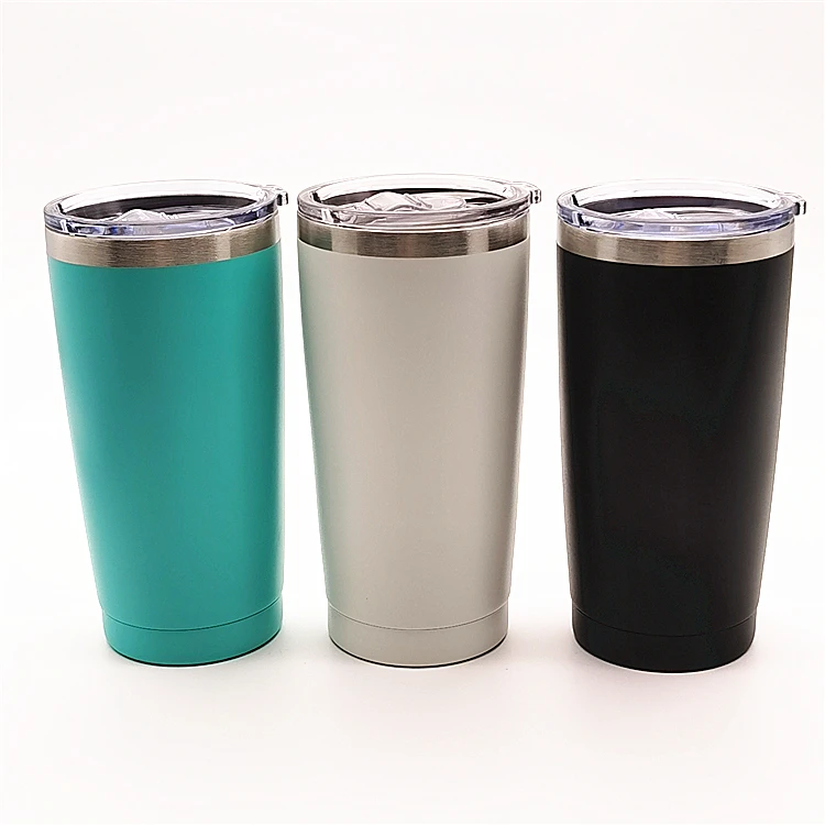 

20oz 20 oz double wall stainless steel vacuum insulated tumbler termo thermo glasses thermal cup for drink with lid straw, Customized color