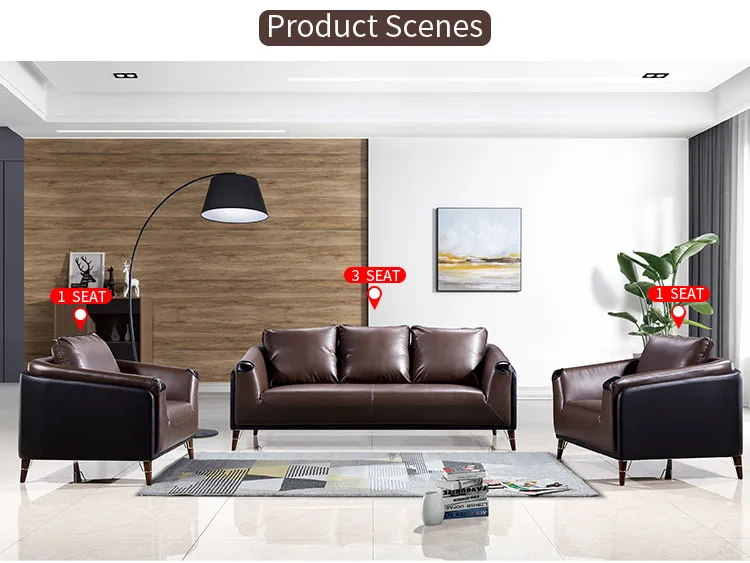 Pengpai Low Price Lazy Boy Genuine 3 2 1 Tufted Leather Set Sofa