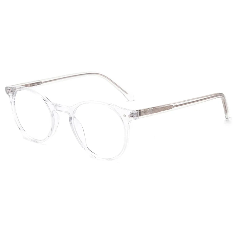 transparent optical round clear acetate eye glasses frame design