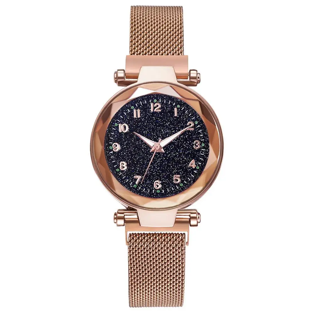 

Luxury Luminous Women Watches Starry Sky Magnetic Female Wristwatch Waterproof Rhinestone Clock relogio feminino montre femme