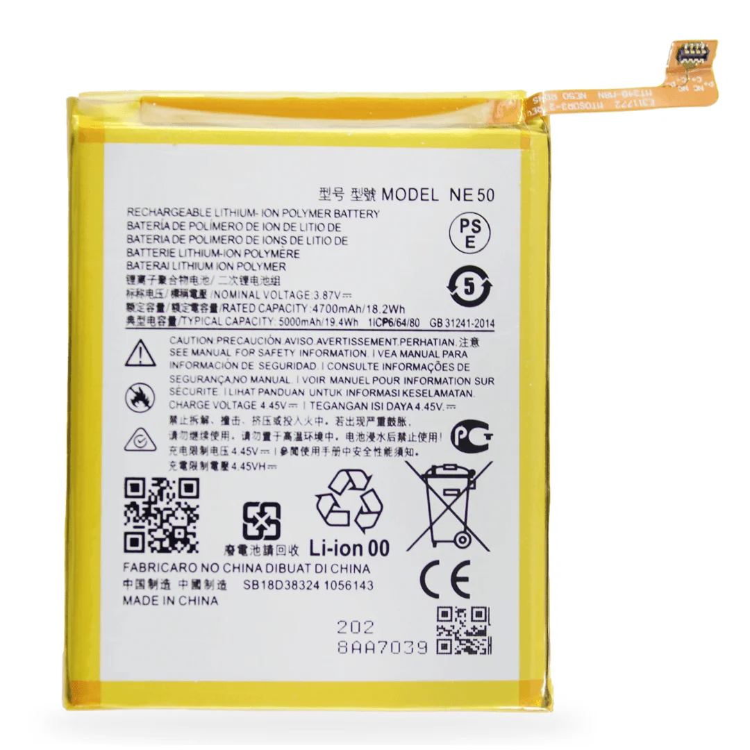 

NEW Original Replacement Motorola NE50 Mobile Phone Battery For Motorola MOTO NE 50 Smart Phone Battery 5000mAh Battery Piles