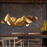 

Gold Leaf Cabination Design 3D Wall Arts Decoration