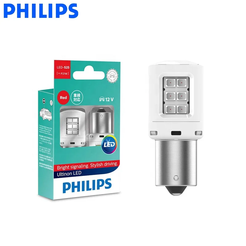 PHILIPS S25 (P21w) Reading Lamp Super Power Signal Lamp Auto  Reverse Light For Universal Cars