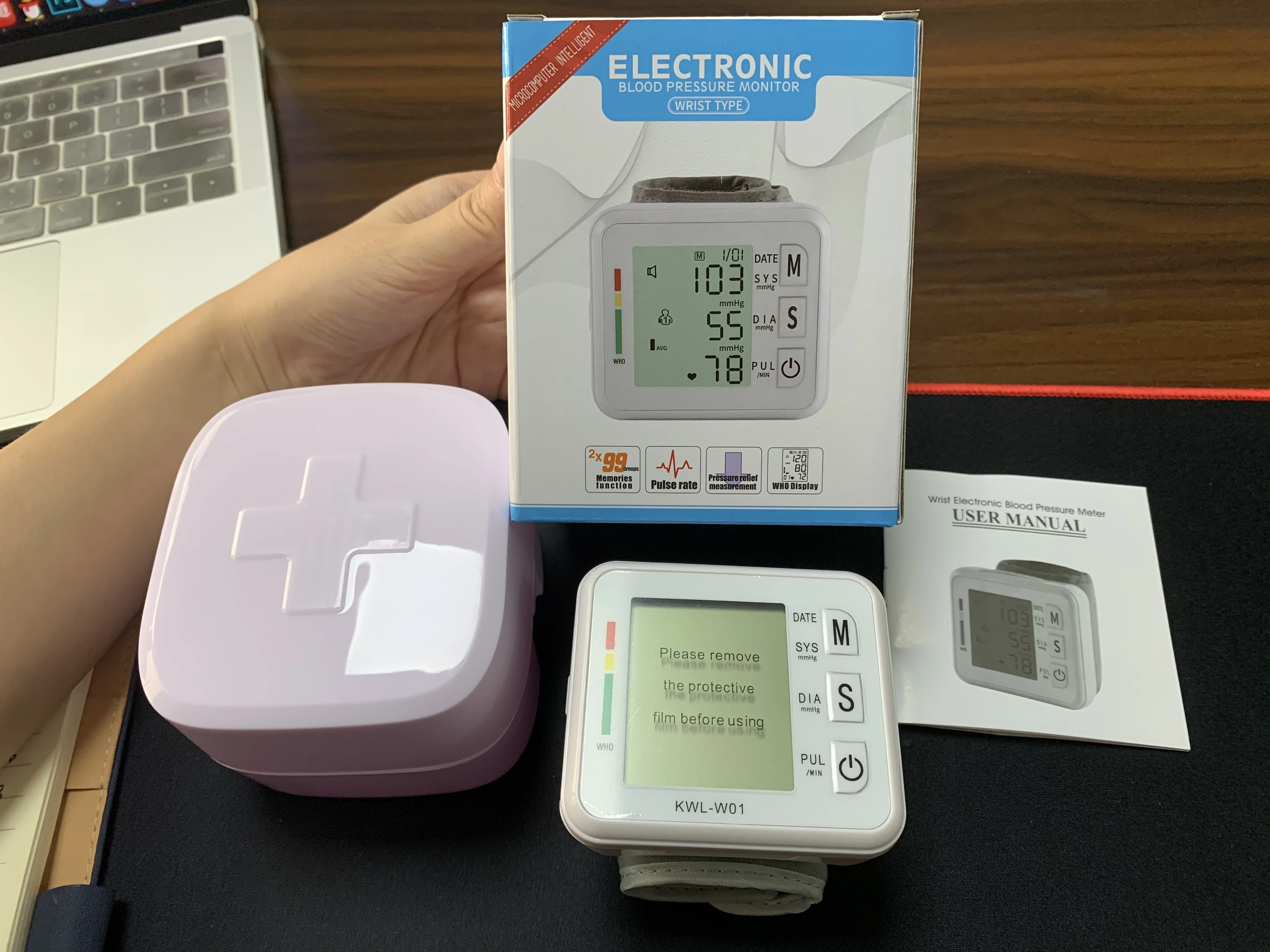 
Cheaper price Portable CE Approved Digital Blood Testing Equipment Wrist Watch Blood Pressure Monitor 