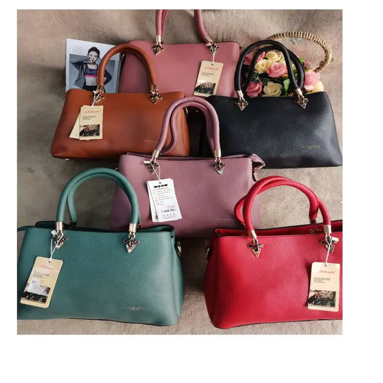 

4.68 Dollar Model A8-014 PU Leather Good Quality ladies bags leather handbags with different colours, Mix