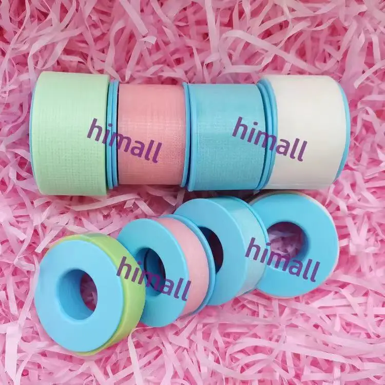 

skin-friendly Medical Grade Non Woven lash tape white blue pink Eyelash Extension Use Tapes