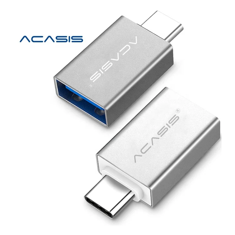 

Acasis USB Type C OTG Adapter Micro USB to Type-C Adapter Charging Cable Converter for mobie phone USB C OTG Adapter, Silver