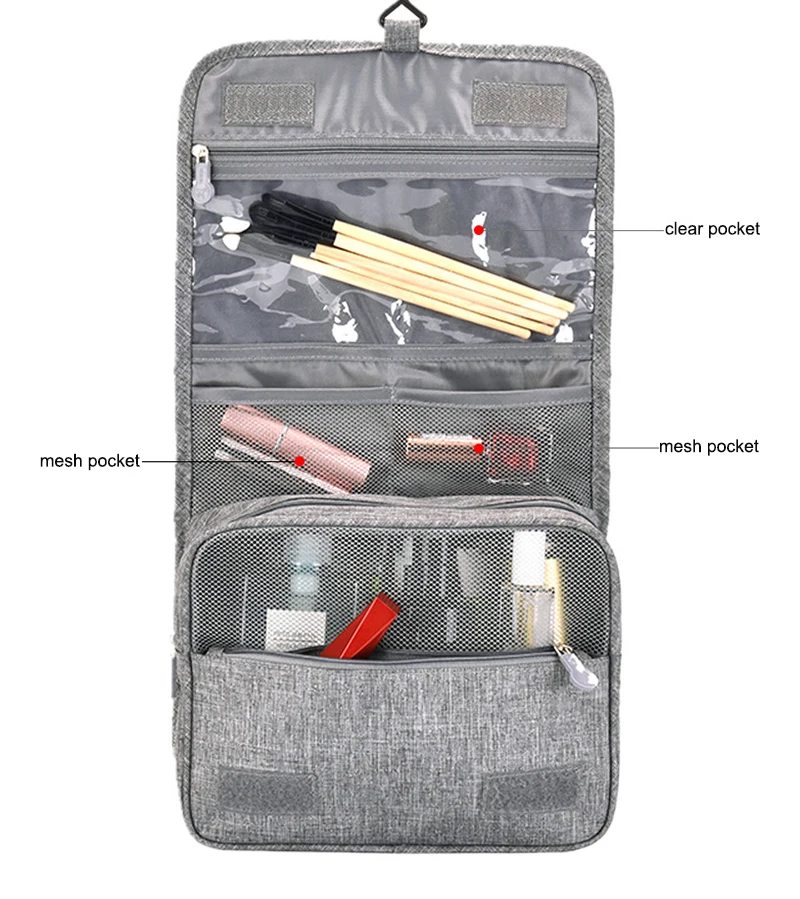 

Fashion outdoor portable makeup bag water-resistant hanging travel toiletry bag