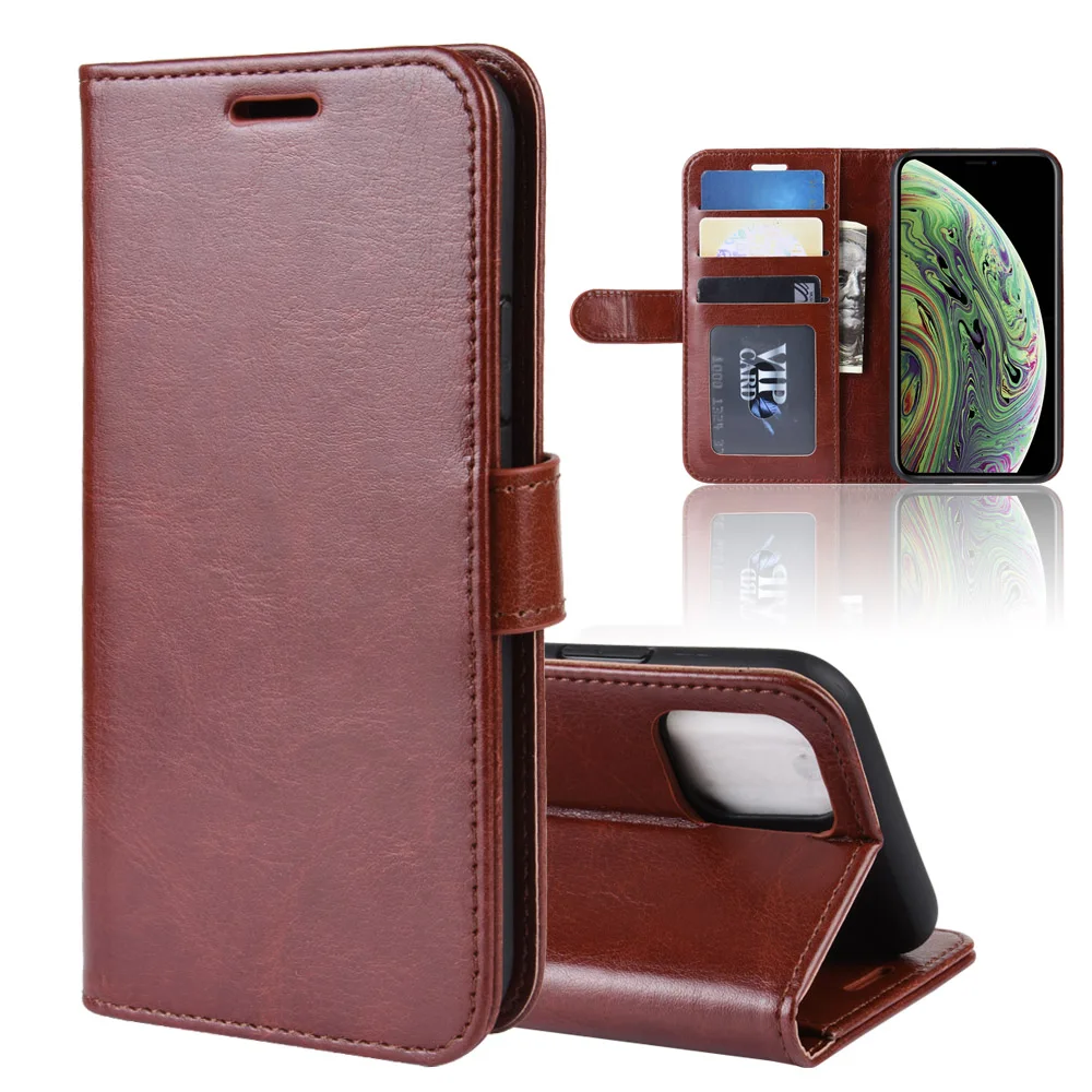 

For iPhone11 Case for iPhone 11 Phone Cover Leather Mobile Phone Case Back Cover for Apple 11 Apple11 Leather Case Mobile Cover, Black, brown, white, red