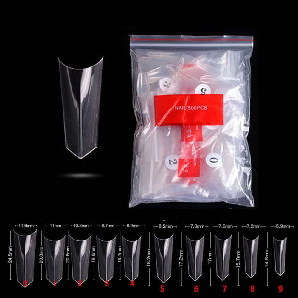 

New Nail Salon Suppliers Press on Nails Wholesale Price with Free Sample Good Quality Coffin False Nails, Clear/natural