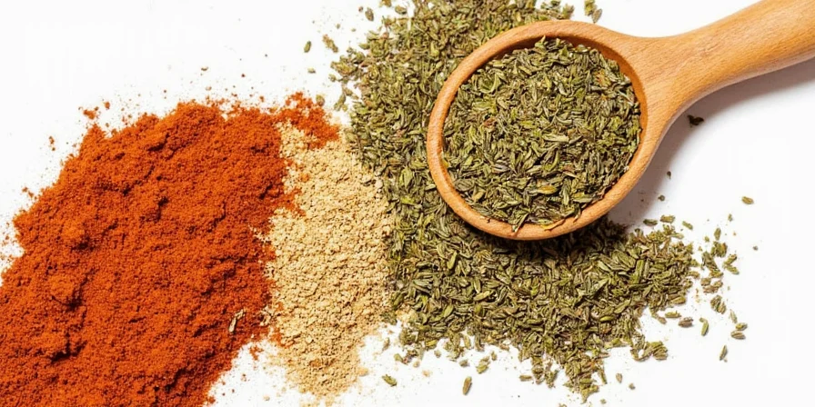 Organized spice shelves in a pantry