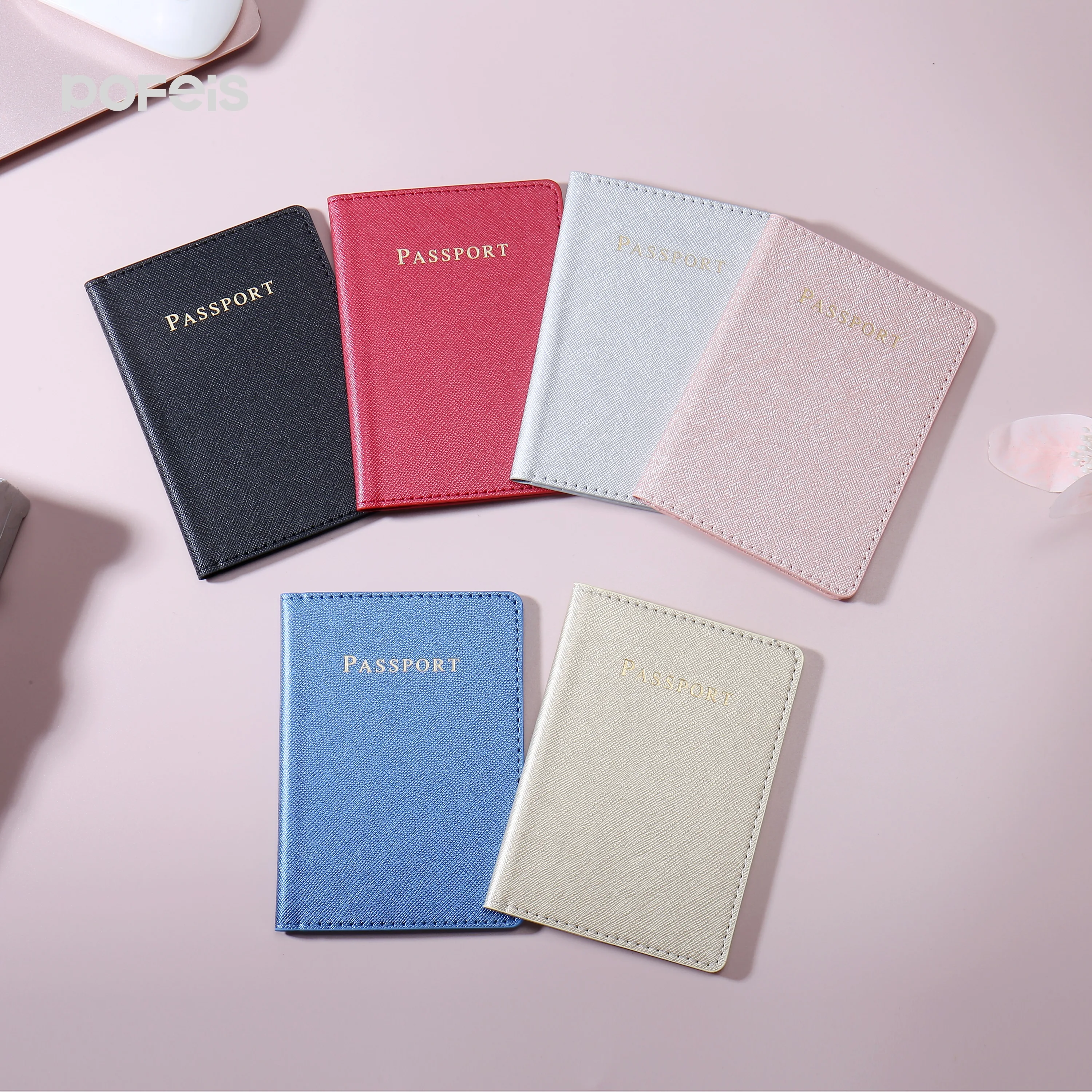 

Sublimation Passport Cover BlanksCustom Logo Design Printed PU Leather Sublimation Business Card Passport Holder