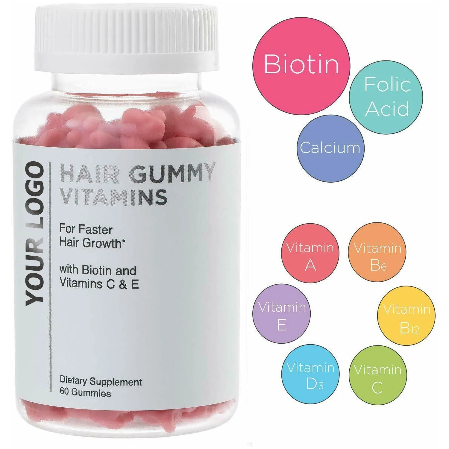 منشار تعليق افتراضية  Hot Selling Premium Bear Hair Vitamins Gummies With Biotin 5000 Mcg Vitamin  C & E Support Hair Growth - Buy Premium Vegetarian Non Gmo Hair Gummies  Vitamins For Hair Grown Stronger Beautiful